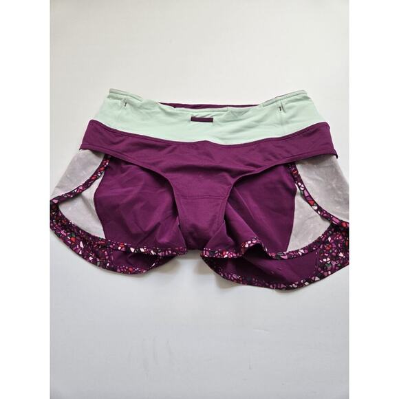 Lululemon Real Quick Short Regal Plum / Paradise size 6 Lined Pockets Clean - Picture 9 of 10